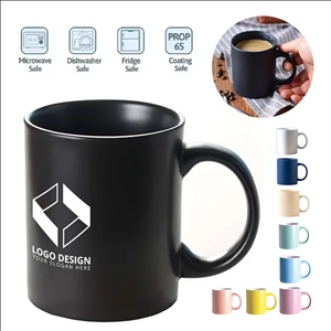 11oz Ceramic Coffee Mug Reusable For Bar/Restaurant Use